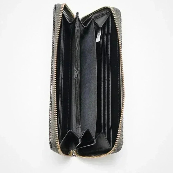 Rose Pink Pyton Mattalic Wallet - Picture 3 of 4